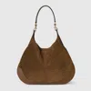 Gucci B Medium Shoulder Bag In Brown