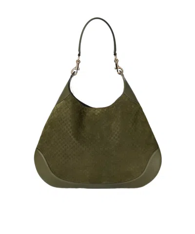Gucci B Medium Shoulder Bag In Green