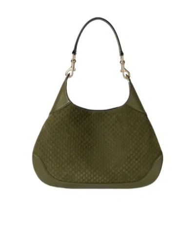 Gucci B Small Shoulder Bag In Green