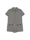 Gucci Baby Bodysuit In Gray