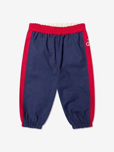 Gucci Baby Boys Logo Joggers In Blue