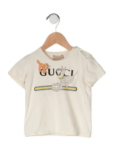 Pre-owned Gucci Baby Boys Short Sleeve T-shirt In Neutral