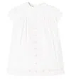 Gucci Baby Cotton And Silk Muslin Dress In White