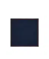 Gucci Baby Cotton Blanket With Web In Blue