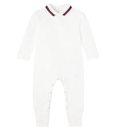 Gucci Baby Cotton-blend Onesie In White