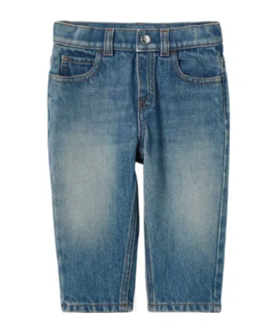 Gucci Baby Denim Pants In Blue