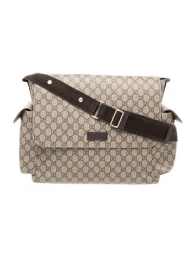 Pre-owned Gucci Baby Diaper Bag In Neutrals