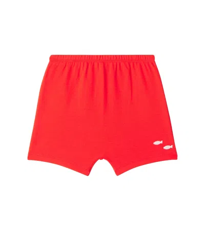 Gucci Baby Embroidered Cotton-blend Shorts