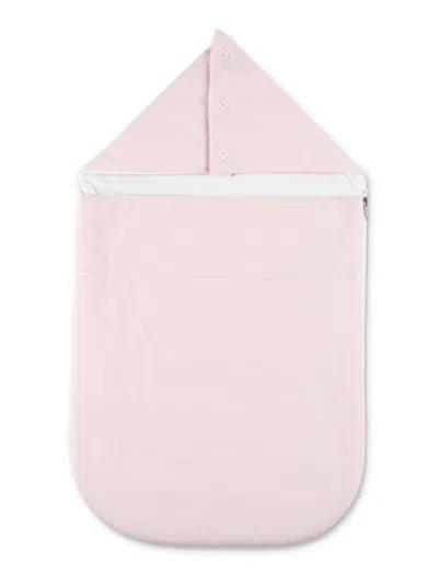 Gucci Baby Gg Mini Cotton Nest With Padded Hood In Light Pink