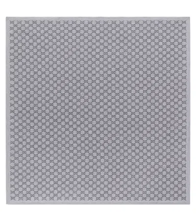 Gucci Baby Gg Wool Blanket In Gray