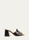 Gucci Baby Horsebit Mule Sandals In Nero