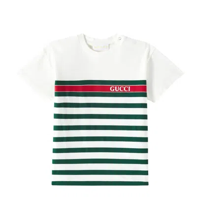 Gucci Baby T-shirt Aus Baumwoll-jersey In Multicolor