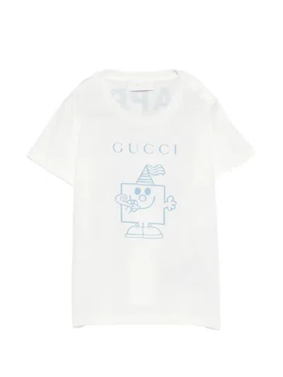 Gucci Baby Short Sleeves T-shirt In White