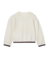 Gucci Baby Wool Sweater With Web In White
