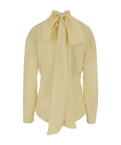 Gucci Back Bow Bodysuit In Yellow