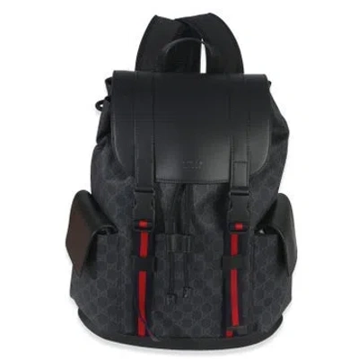 Pre-owned Gucci Backpack In Black