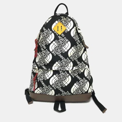 Pre-owned Gucci Backpack Black X White Brown In Multi