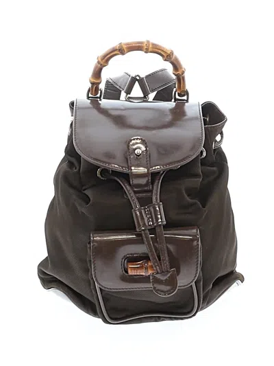 Pre-owned Gucci Backpack In Brown