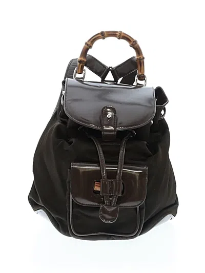 Pre-owned Gucci Backpack In Brown
