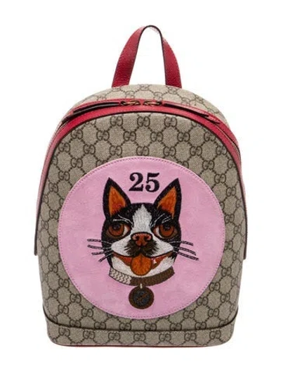 Pre-owned Gucci Backpack In Neutral
