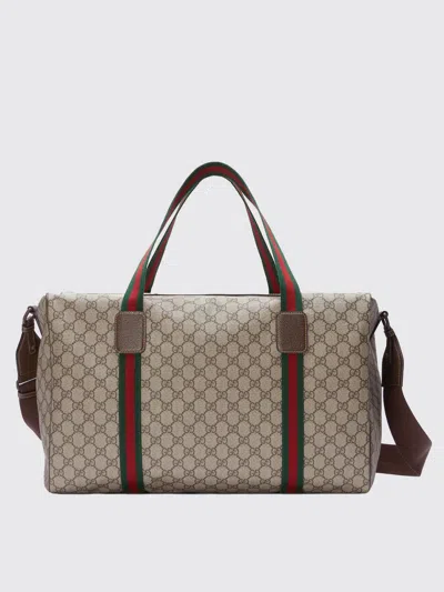Gucci Bag In Gg Supreme Fabric And Leather In Multi