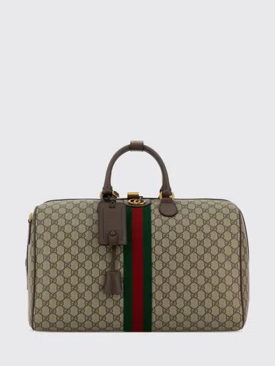 Gucci Savoy Gg-pattern Medium Tote Bag In Brown