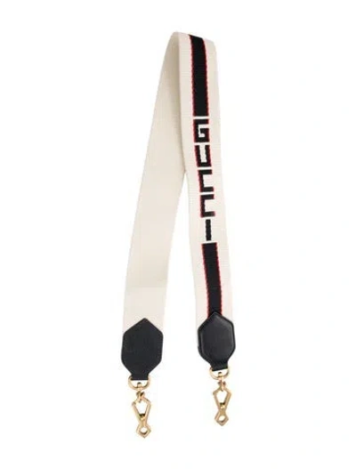 Pre-owned Gucci Bag Strap In Neutral