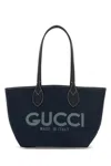 Gucci Women Denim Totissima Reversibile Shopping Bag In Neutral