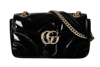 Gucci Gg Marmont Small Shoulder Bag In Black