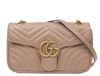 Gucci Gg Marmont Shoulder Bag In Pink
