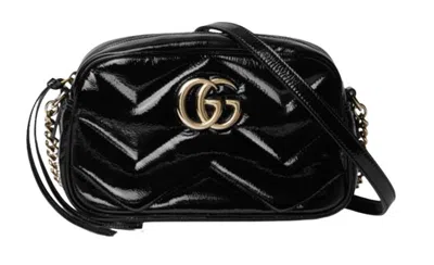 Gucci Gg Marmont Small Shoulder Bag In Black