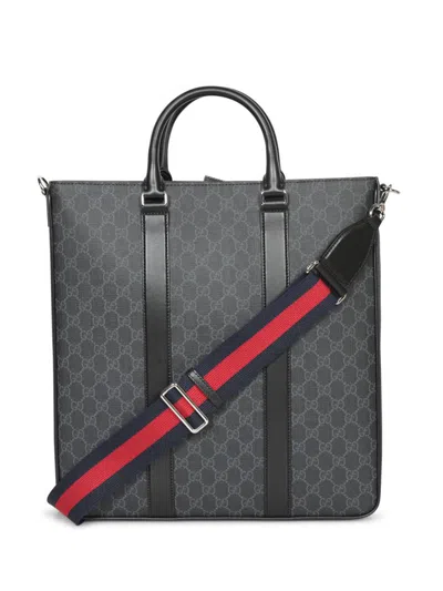 Gucci Gg Supreme Fabric Shopping Bag With Shoulder Strap