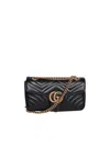 Gucci Small Gg Marmont Shoulder Bag In Black