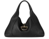 Gucci Medium Softbit Leather Tote Bag In Black