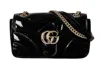 Gucci Small Gg Marmont Shoulder Bag In Black