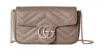 Gucci Gg Marmont Mini Shoulder Bag In Gray