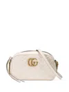 Gucci Gg Marmont Small Quilted-leather Cross-body Bag In M.white