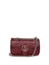 Gucci Women's Mini Gg Marmont Bag With Card Holder In Red