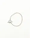 Gucci Ball Chain Silver Bracelet In Metallic