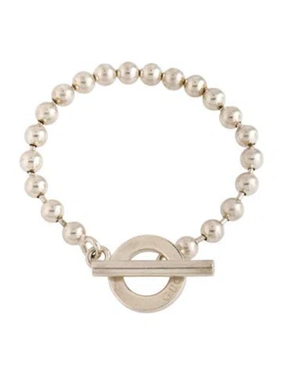 Pre-owned Gucci Ball Toggle Bracelet, 5.75" In Multicolor
