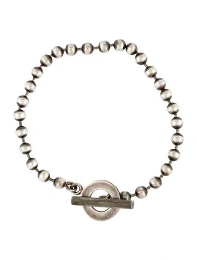 Pre-owned Gucci Ball Toggle Bracelet, 7.5" In Multi