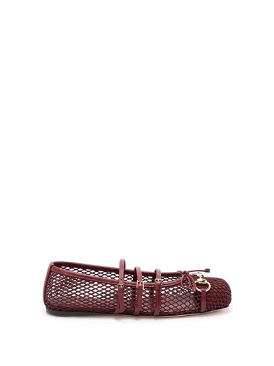 Gucci Ballerinas 2 Straps With `horsebit` In Red