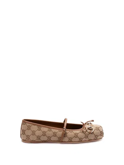 Gucci Ballerinas In Brown