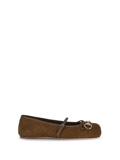 Gucci Ballerinas In Brown