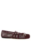 Gucci Ballet Flats In Burgundy