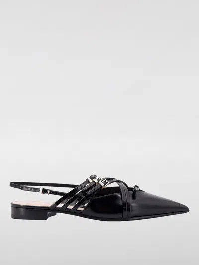 Gucci 15mm Leather Strappy Ballet Flats In Black
