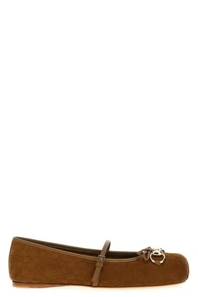 GUCCI GUCCI BALLET FLATS HORSEBIT