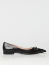 Gucci Women Leather Ballerinas With Metal Horsebit In Black