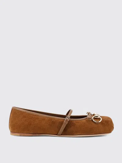 Gucci Ballet Flats Woman Brown