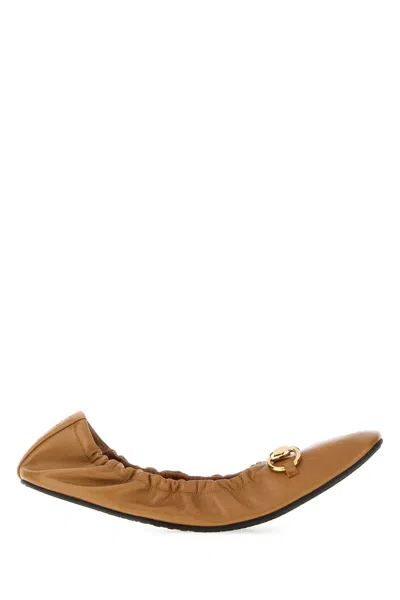 Gucci Ballet Leather, R.s. In Brown